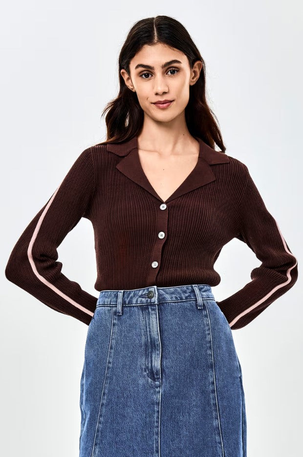 Cardigans bruin CKS