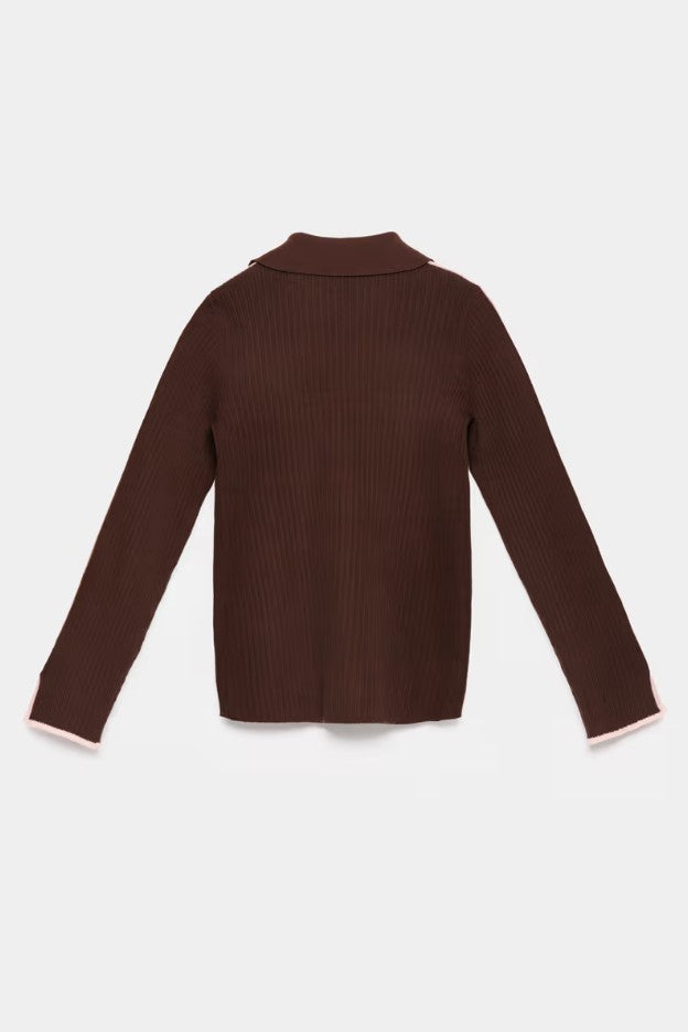 Cardigans bruin CKS