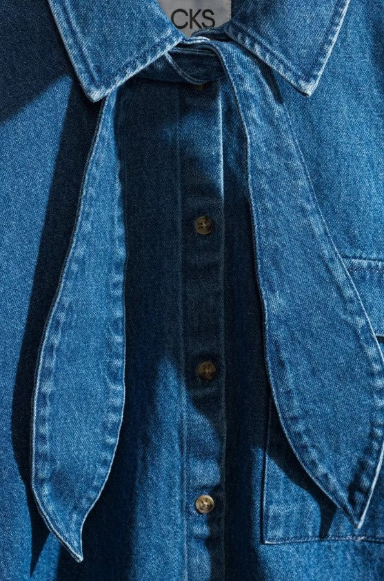 Blouses lange mouw blauw CKS