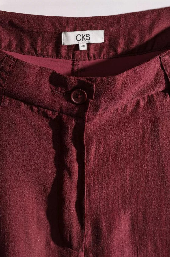 Broeken bordeaux CKS