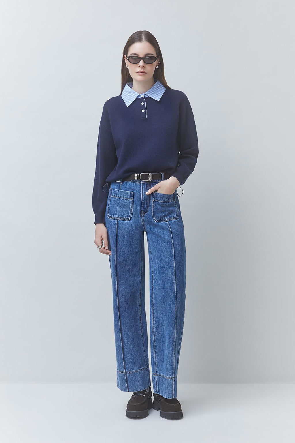 Pulls navy Suncoo Paris