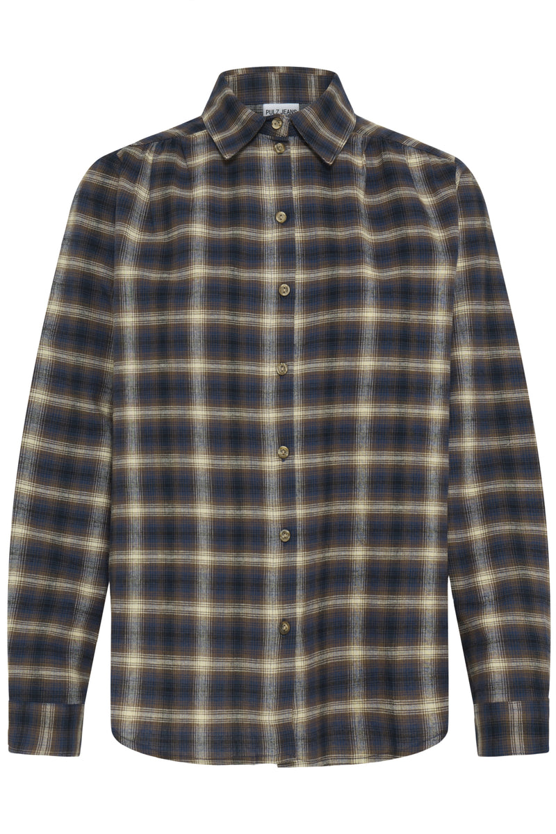 Blouses lange mouw bruin Pulz Jeans