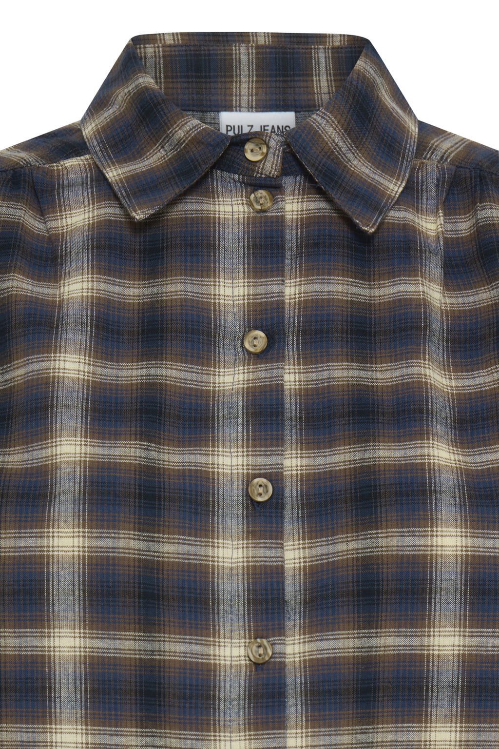 Blouses lange mouw bruin Pulz Jeans