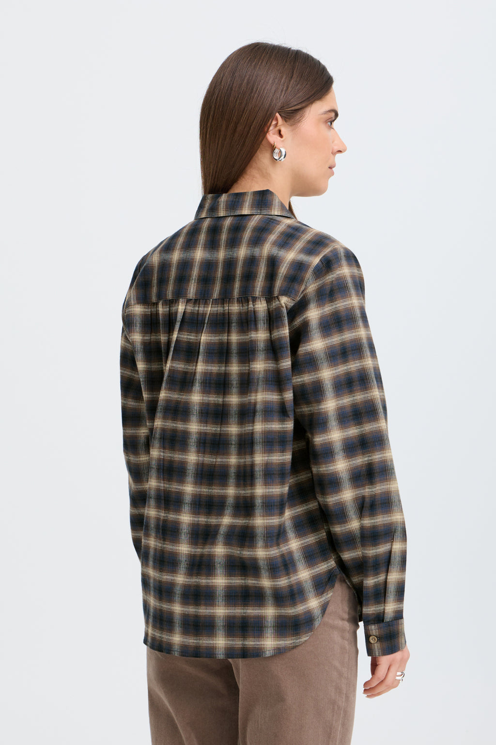 Blouses lange mouw bruin Pulz Jeans