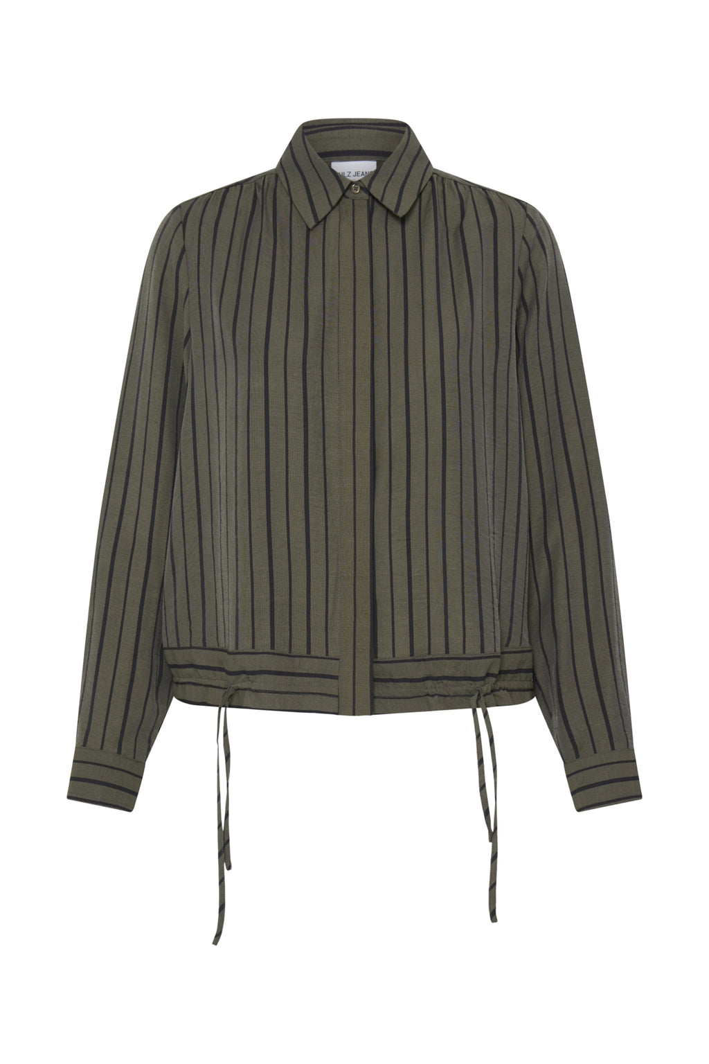 Blouses lange mouw groen Pulz Jeans