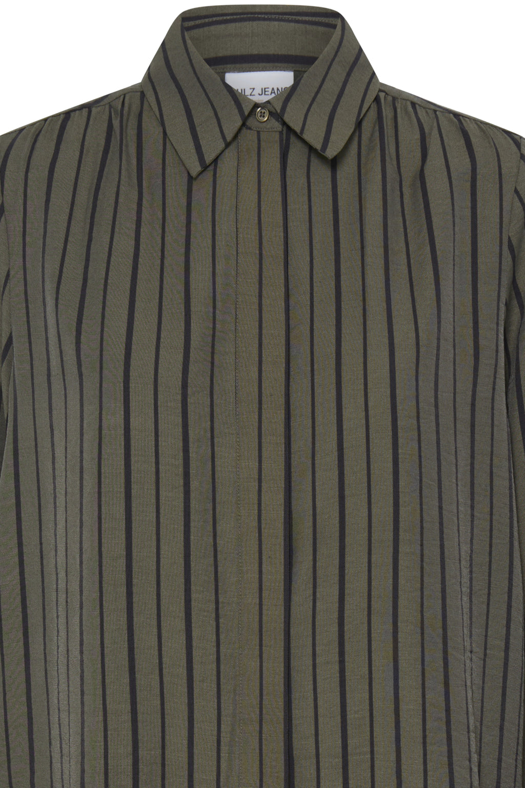 Blouses lange mouw groen Pulz Jeans