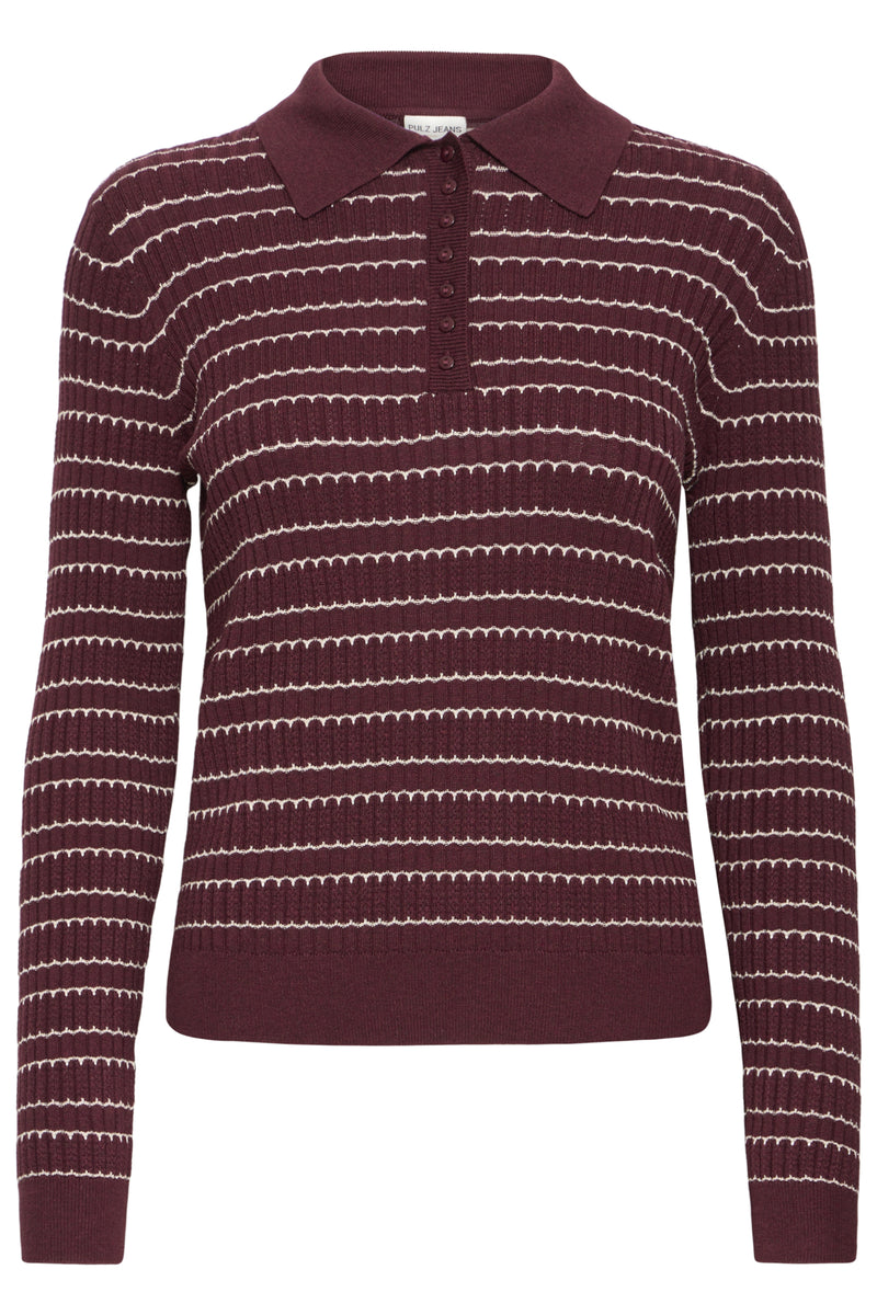 Pulls bordeaux Pulz Jeans