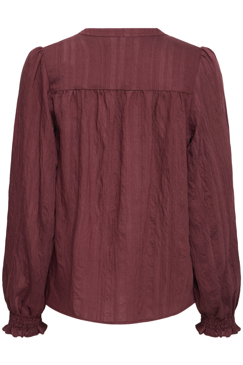 Blouses lange mouw bordeaux Pulz Jeans