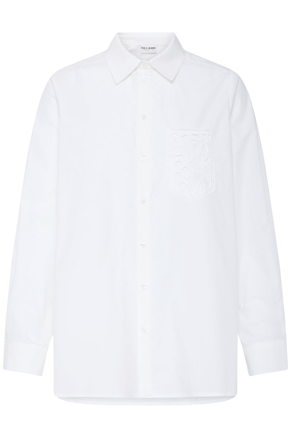 Blouses lange mouw wit Pulz Jeans