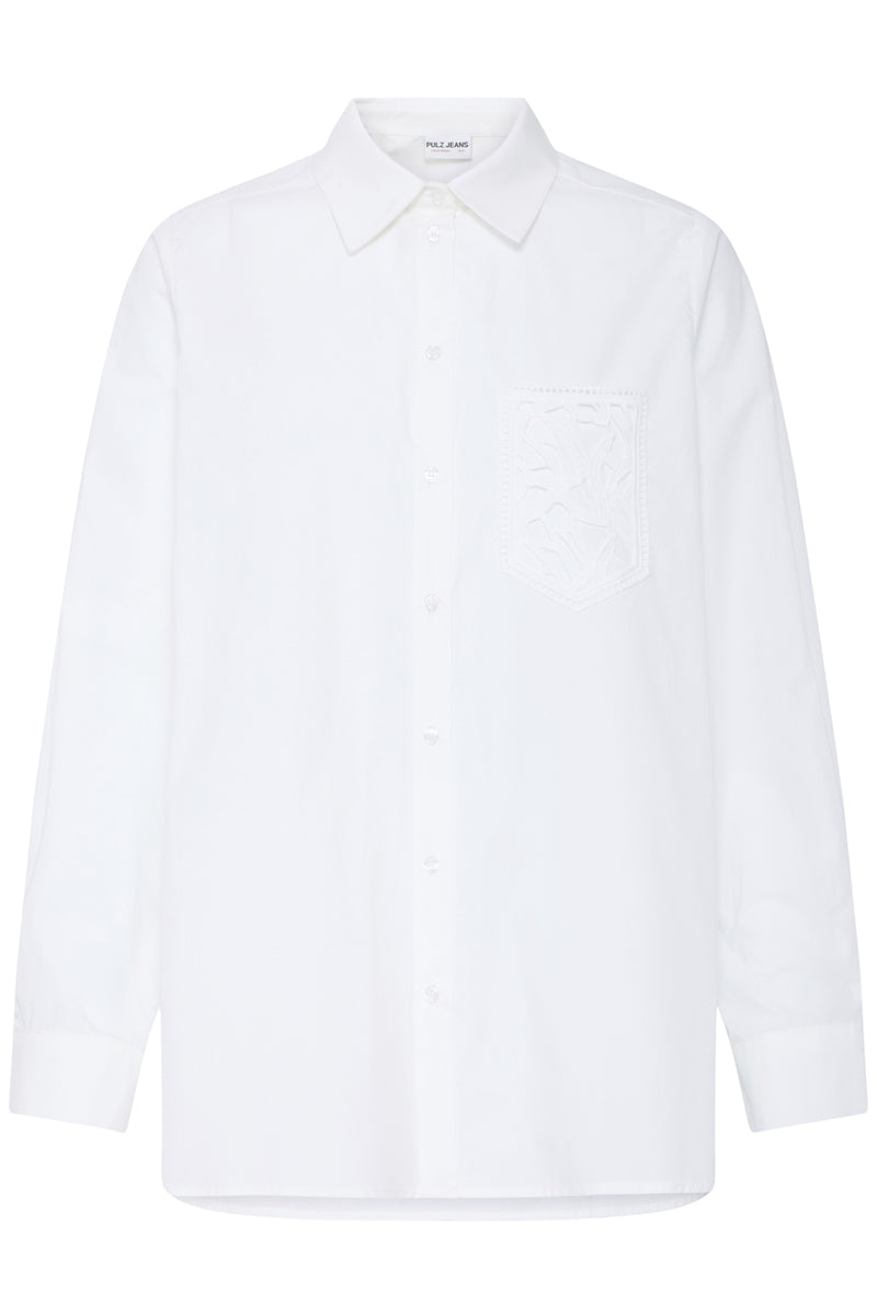 Blouses lange mouw wit Pulz Jeans