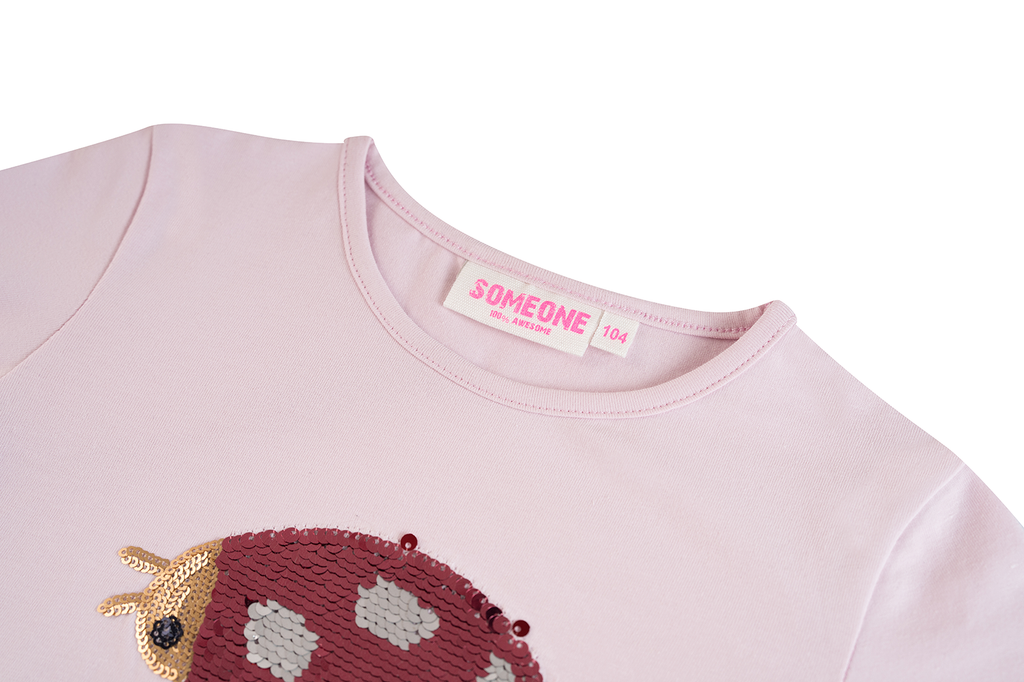 T-shirts lange mouw roze Someone