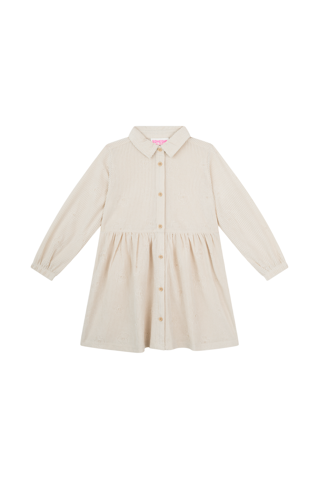 Jurken lange mouw beige Someone