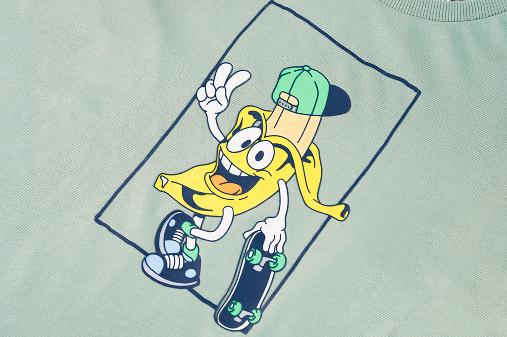 T-shirts lange mouw groen Someone