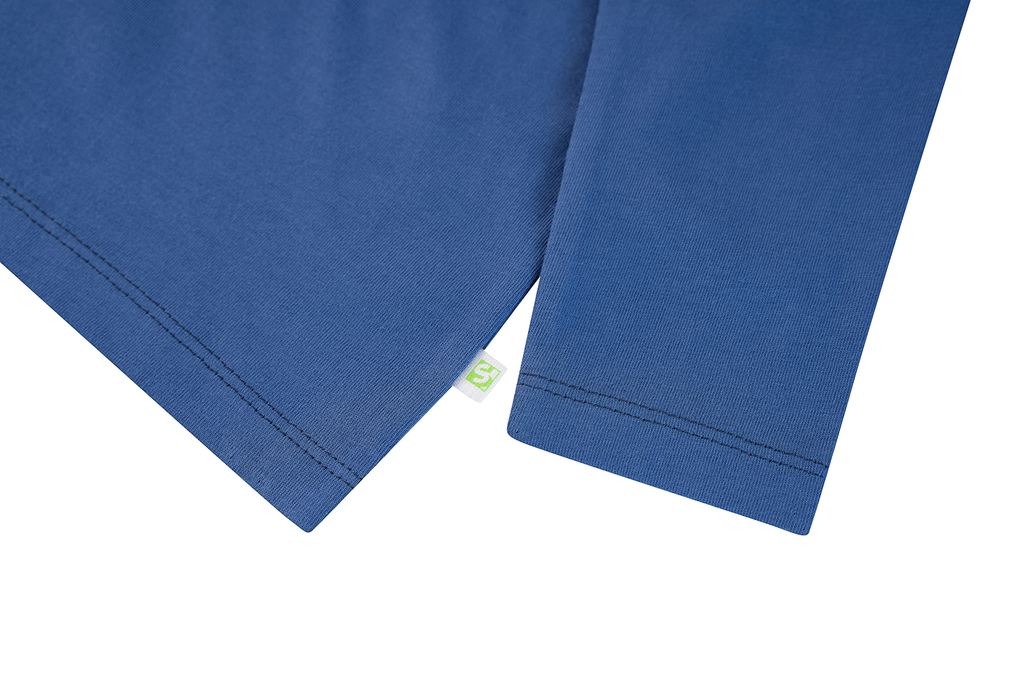 T-shirts lange mouw blauw Someone