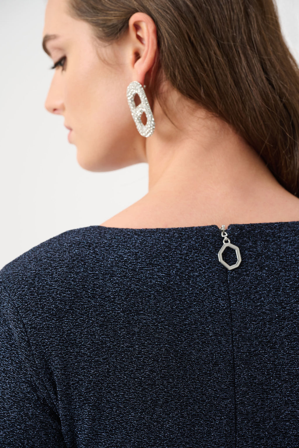 Jurken lange mouw navy Joseph Ribkoff