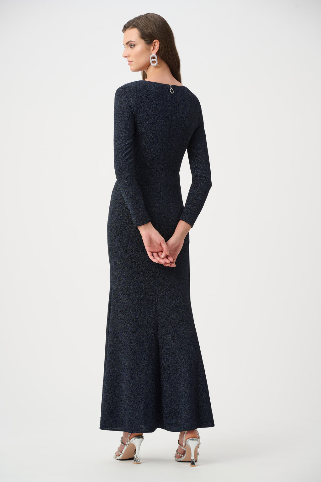 Jurken lange mouw navy Joseph Ribkoff
