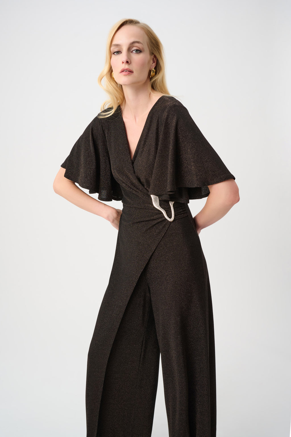 Jumpsuits korte mouw bruin Joseph Ribkoff