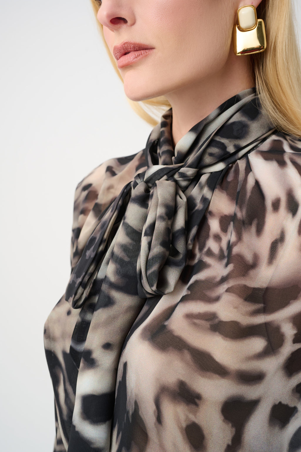 Blouses lange mouw grijs Joseph Ribkoff