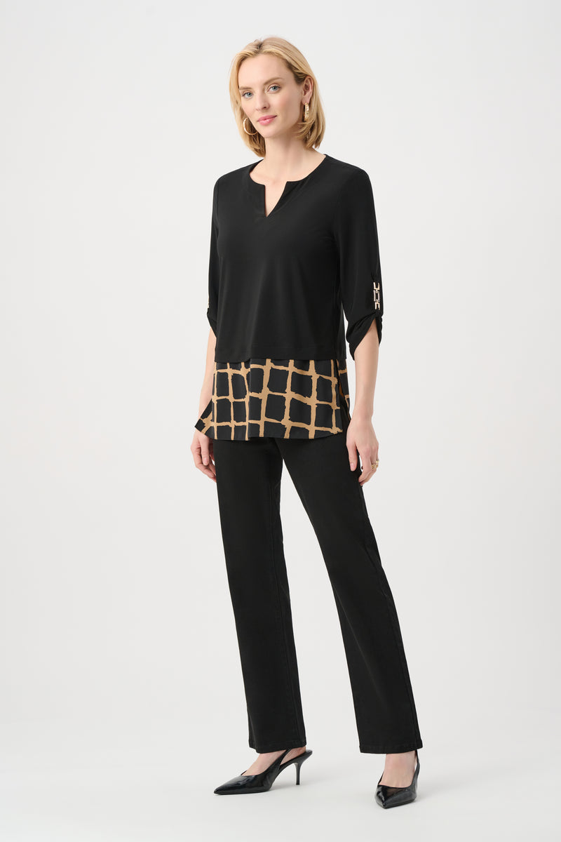 Blouses lange mouw beige Joseph Ribkoff