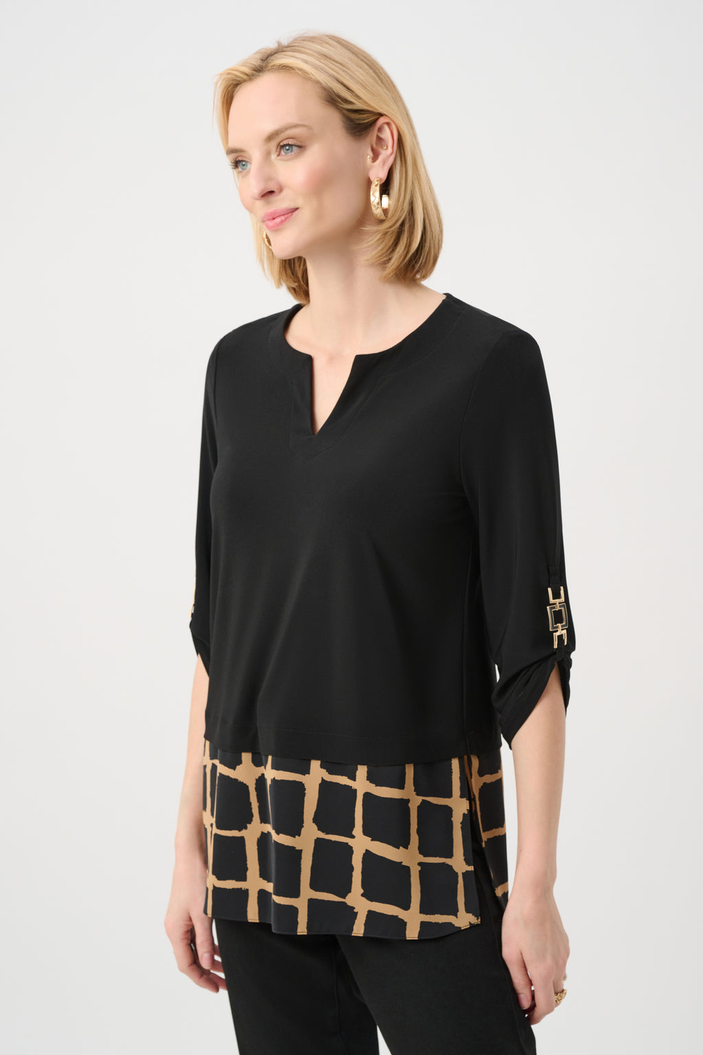 Blouses lange mouw beige Joseph Ribkoff
