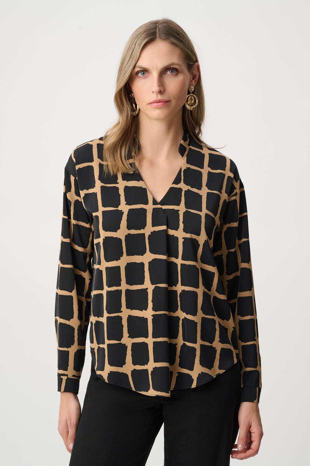 Blouses lange mouw zwart Joseph Ribkoff