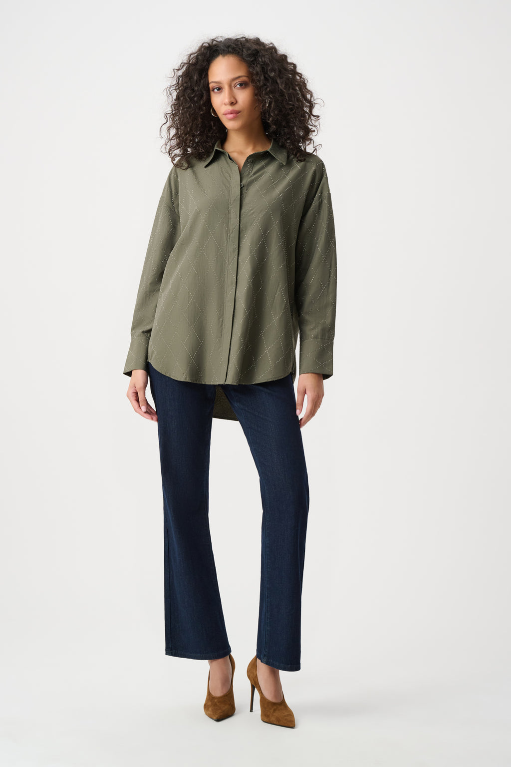 Blouses lange mouw groen Joseph Ribkoff