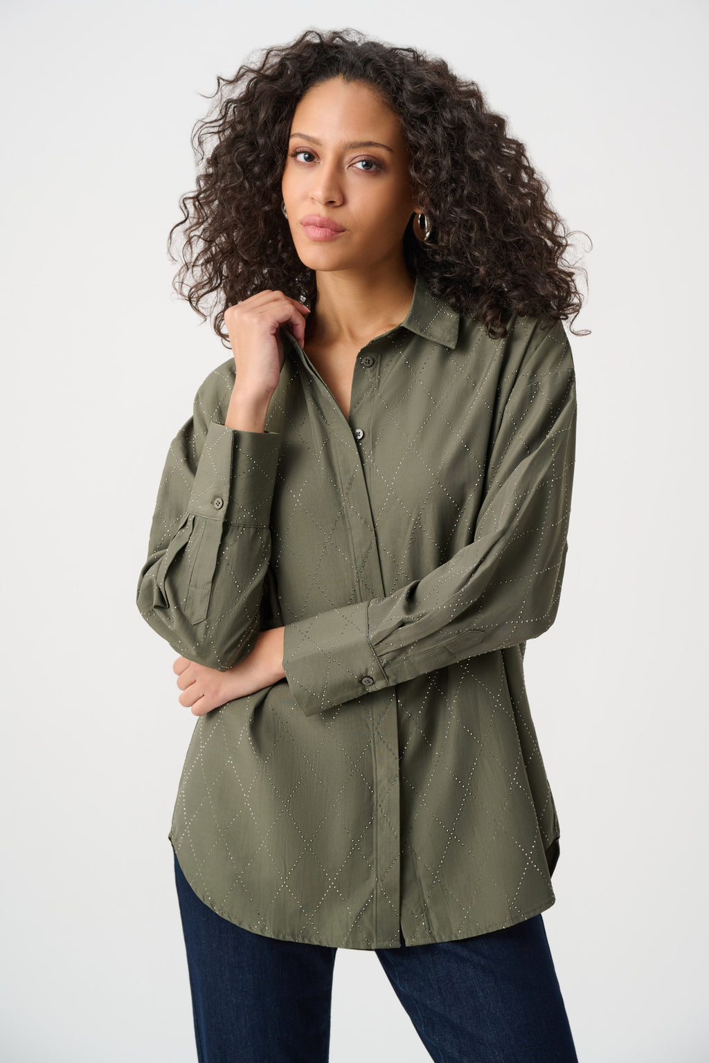 Blouses lange mouw groen Joseph Ribkoff