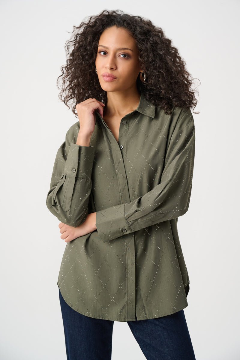 Blouses lange mouw groen Joseph Ribkoff