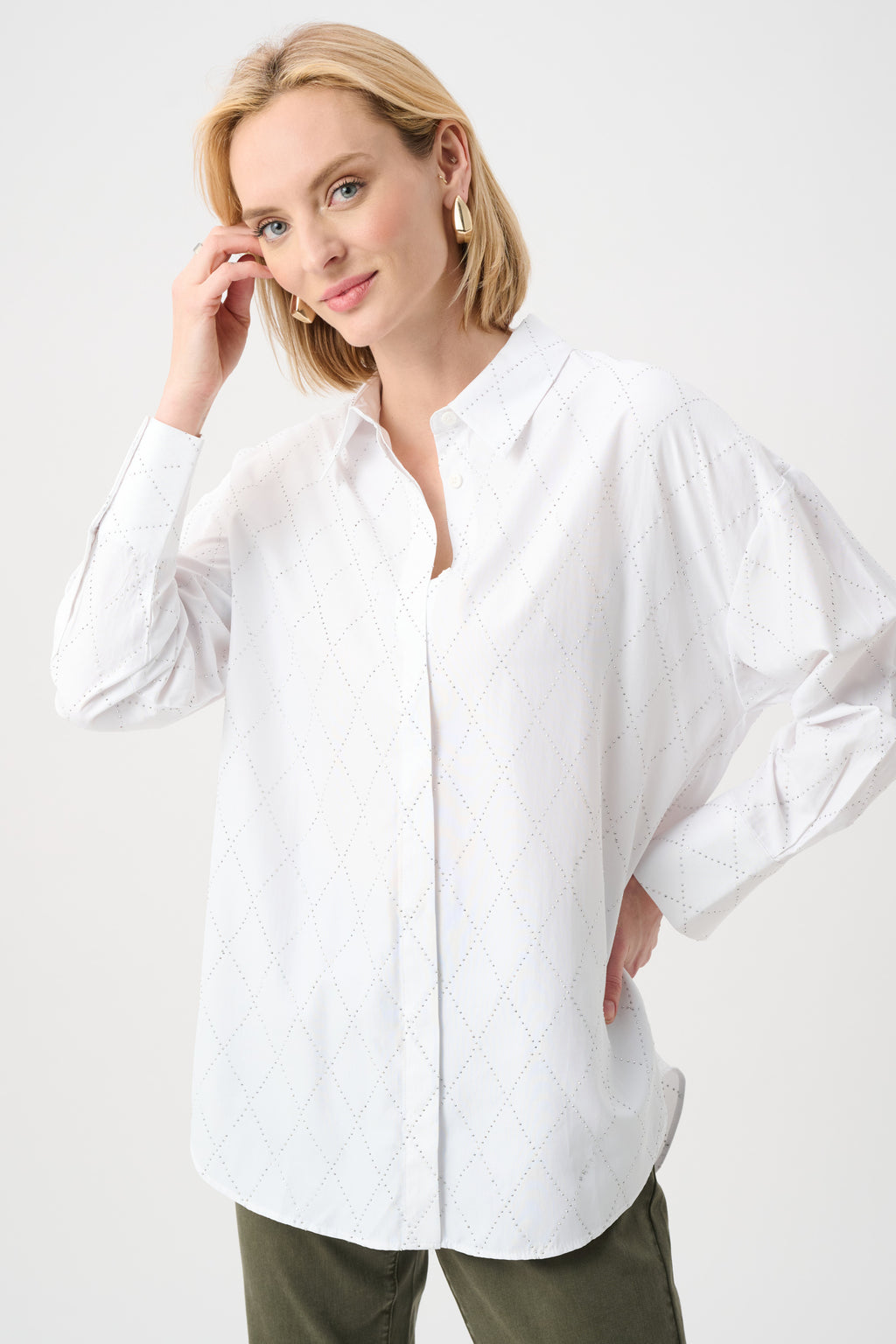 Blouses lange mouw wit Joseph Ribkoff
