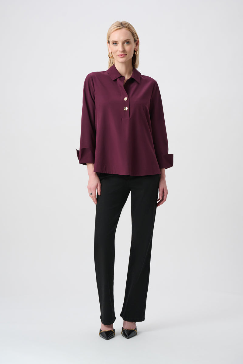 Blouses lange mouw bordeaux Joseph Ribkoff