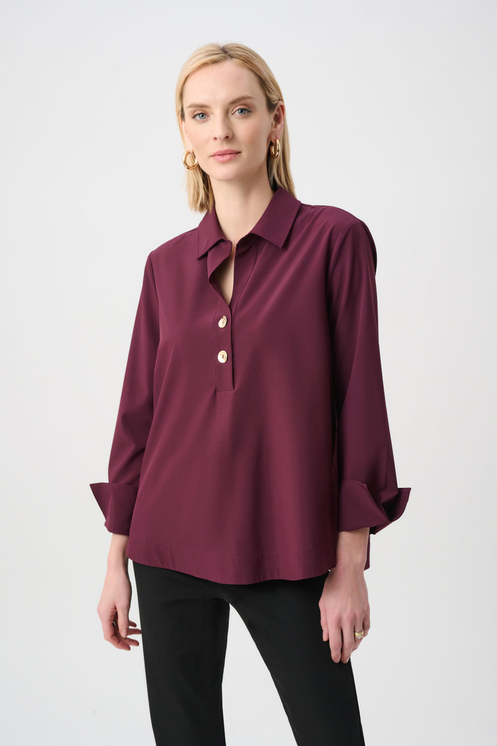 Blouses lange mouw bordeaux Joseph Ribkoff