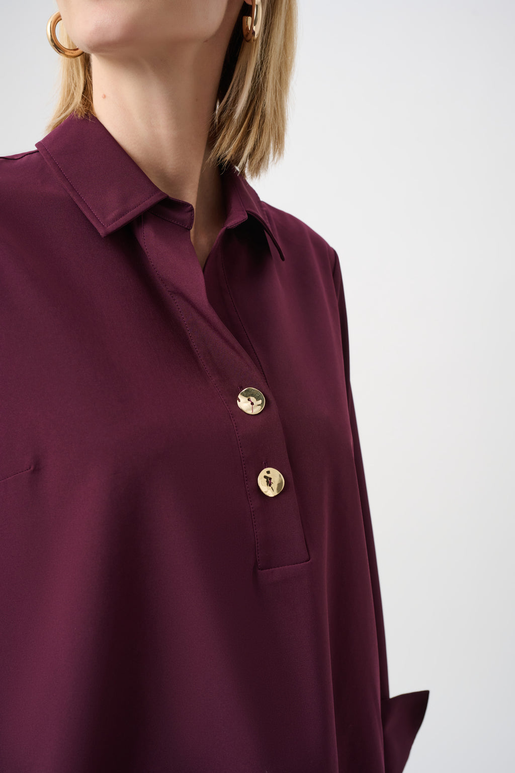 Blouses lange mouw bordeaux Joseph Ribkoff