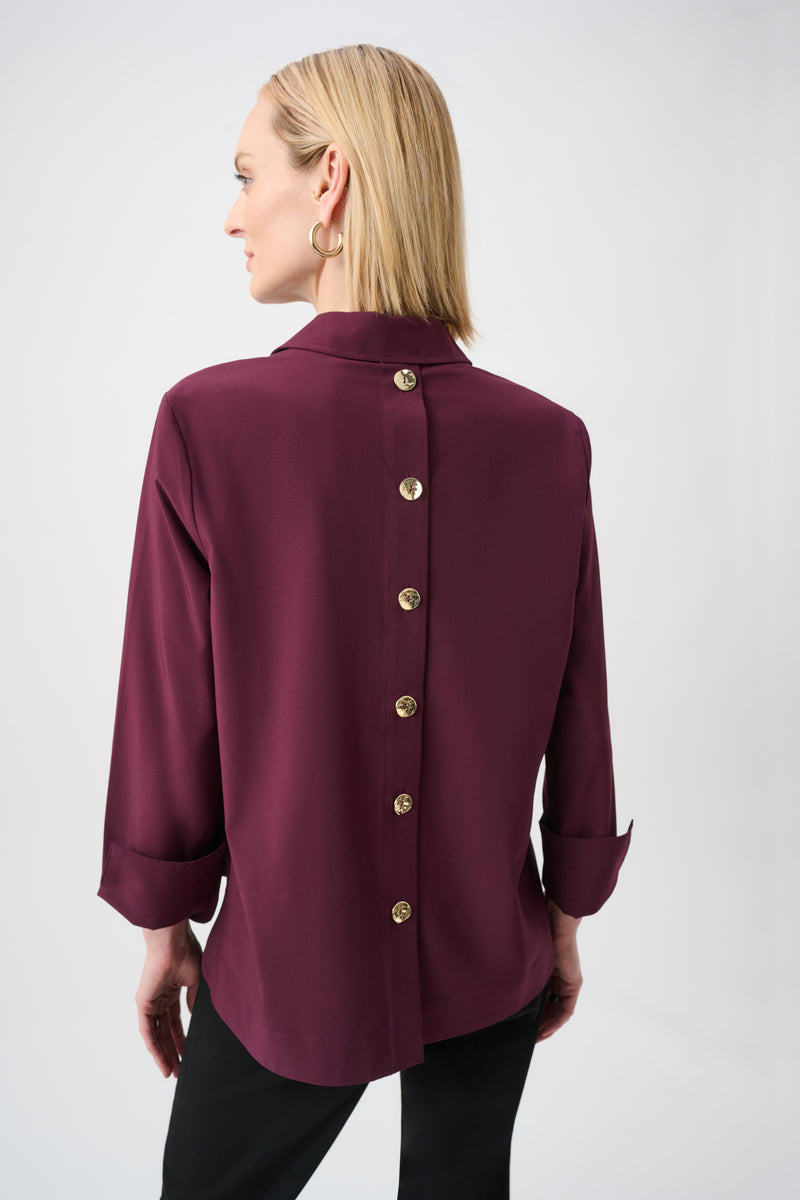 Blouses lange mouw bordeaux Joseph Ribkoff