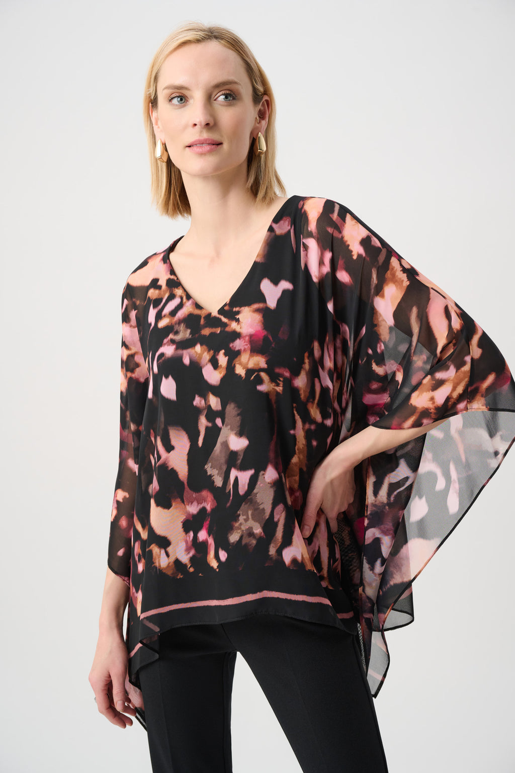 Blouses korte mouw zwart Joseph Ribkoff