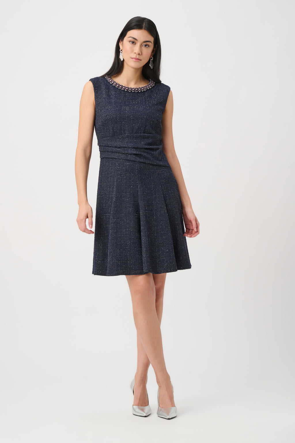 Jurken zonder mouw navy Joseph Ribkoff
