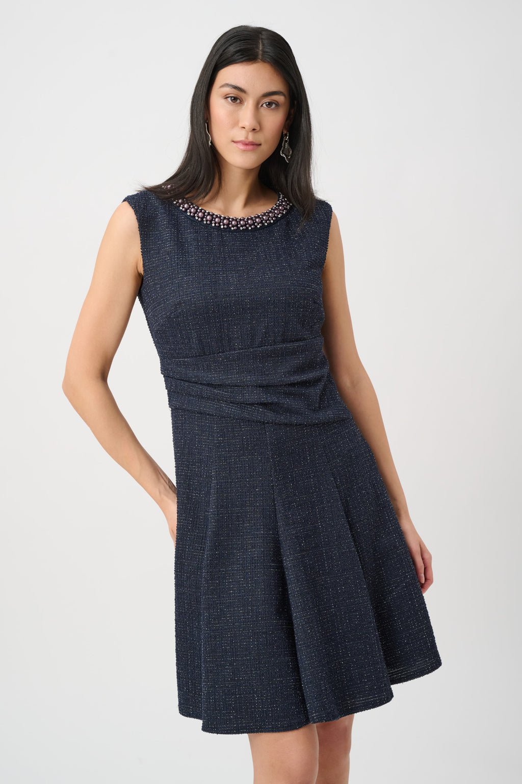Jurken zonder mouw navy Joseph Ribkoff