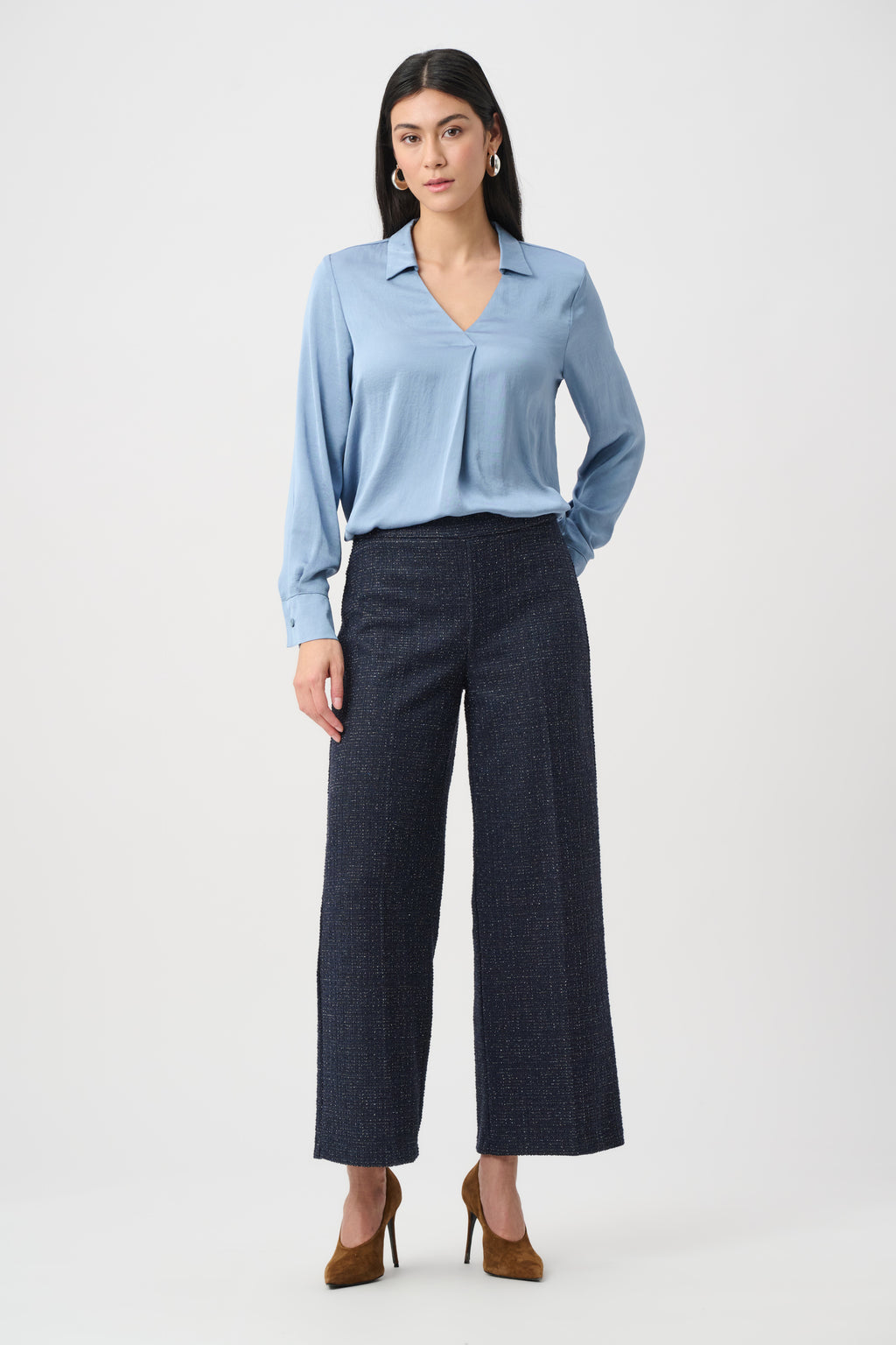 Blouses lange mouw blauw Joseph Ribkoff