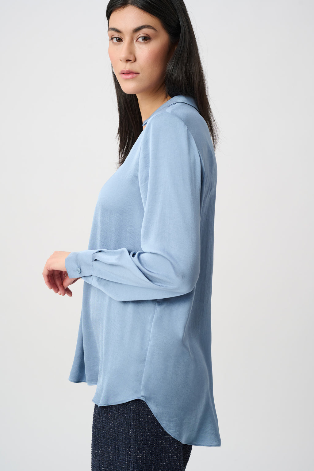 Blouses lange mouw blauw Joseph Ribkoff