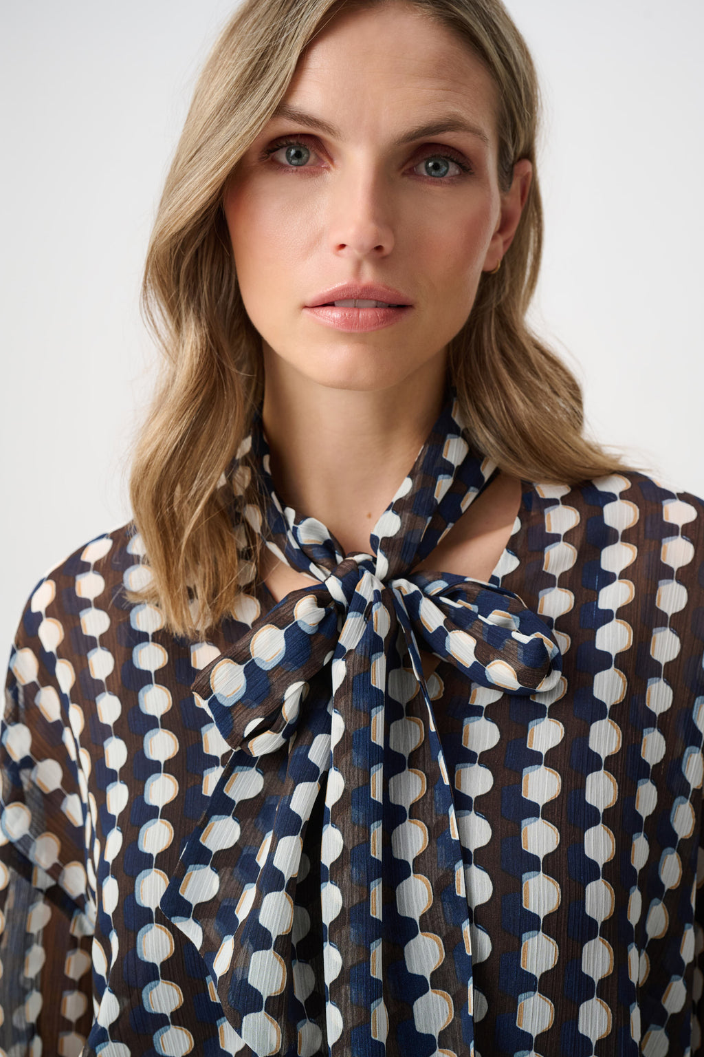 Blouses lange mouw bruin Joseph Ribkoff