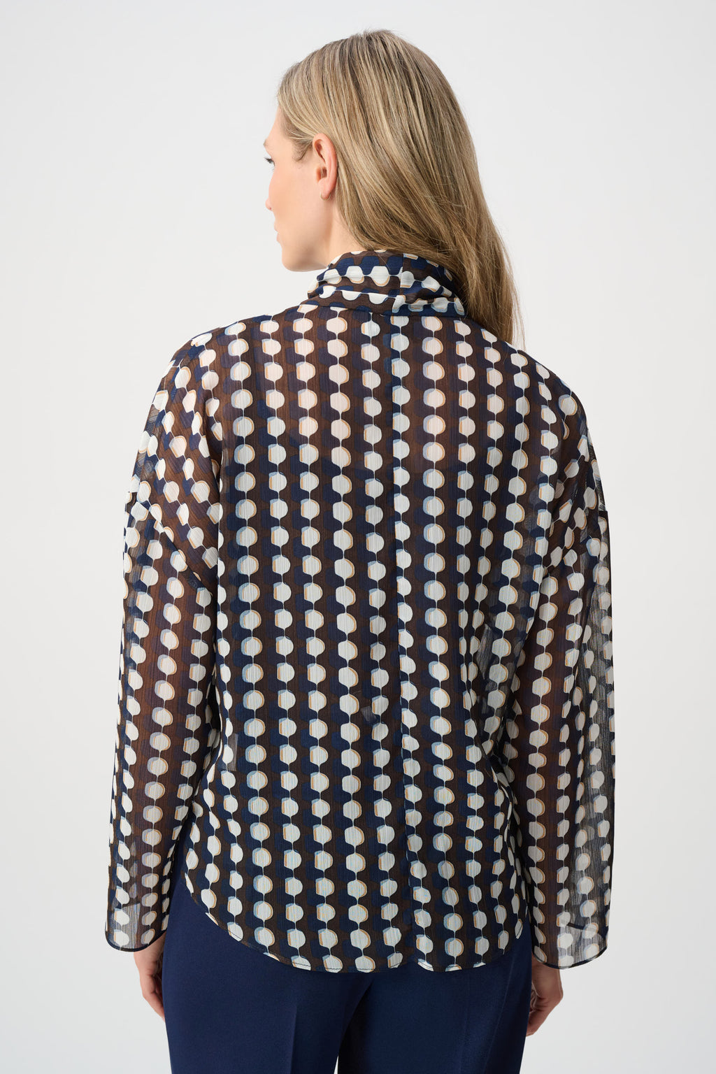 Blouses lange mouw bruin Joseph Ribkoff