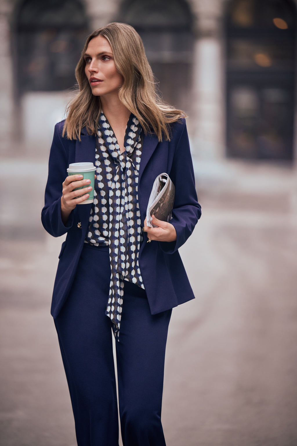 Blouses lange mouw bruin Joseph Ribkoff