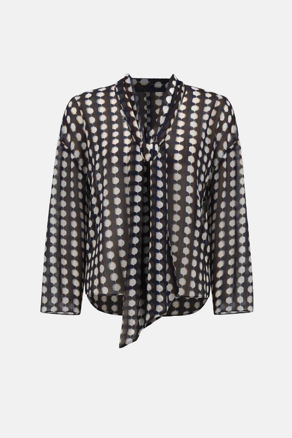 Blouses lange mouw bruin Joseph Ribkoff