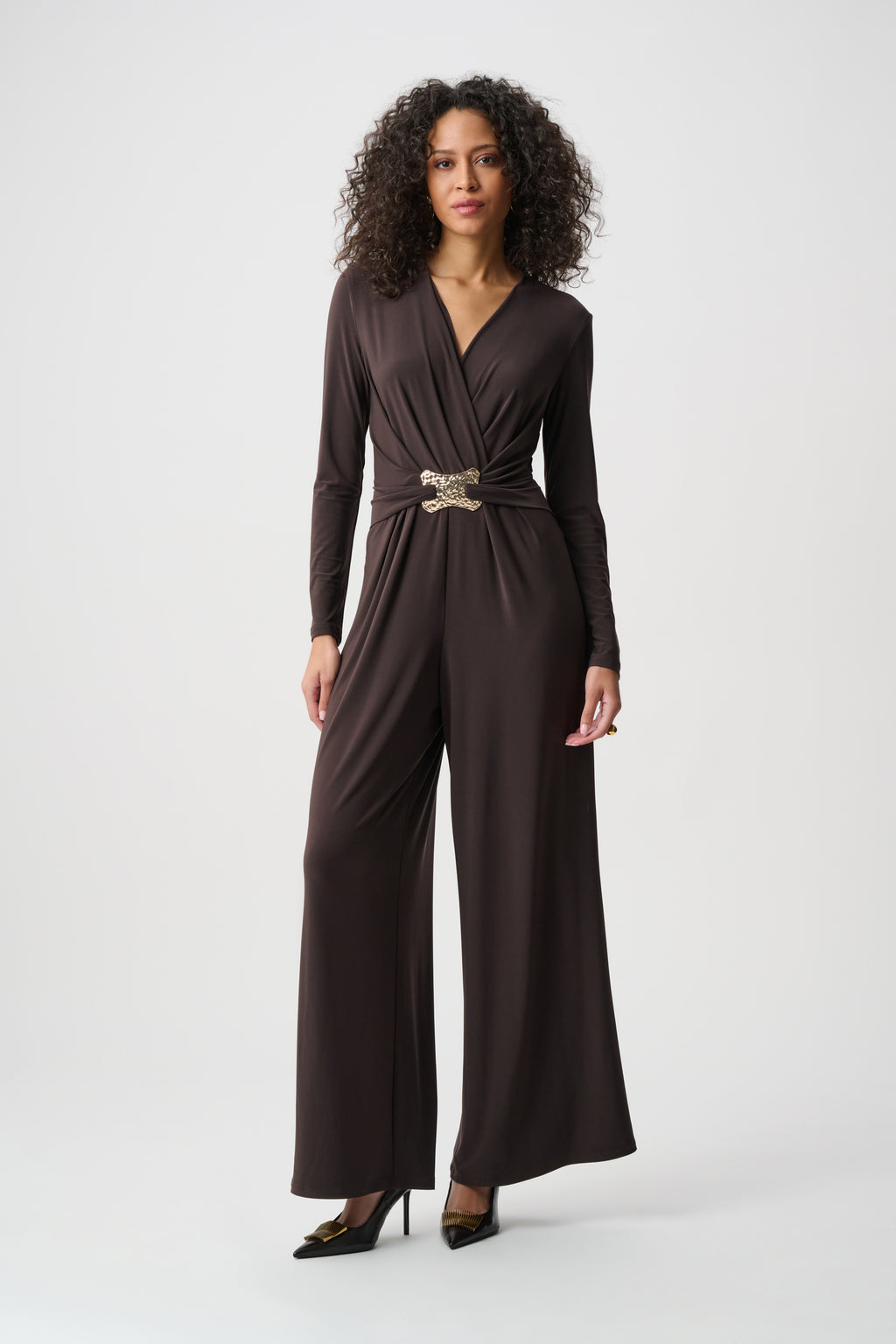 Jumpsuits lange mouw bruin Joseph Ribkoff