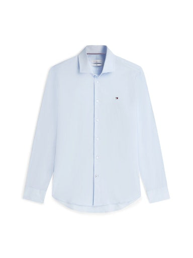 Hemden lange mouw blauw Tommy Hilfiger