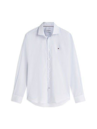 Hemden lange mouw blauw Tommy Hilfiger