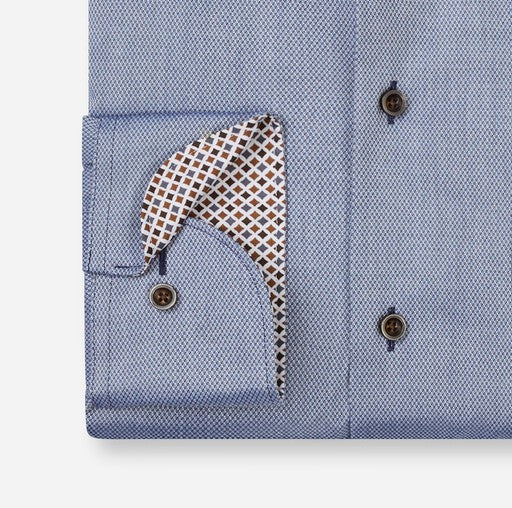 Hemden lange mouw navy OLYMP
