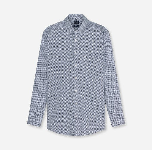 Hemden lange mouw navy OLYMP