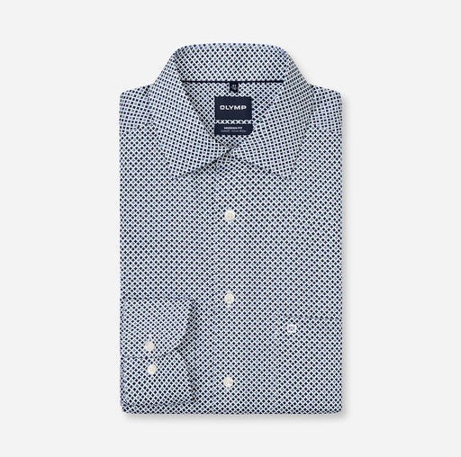 Hemden lange mouw navy OLYMP