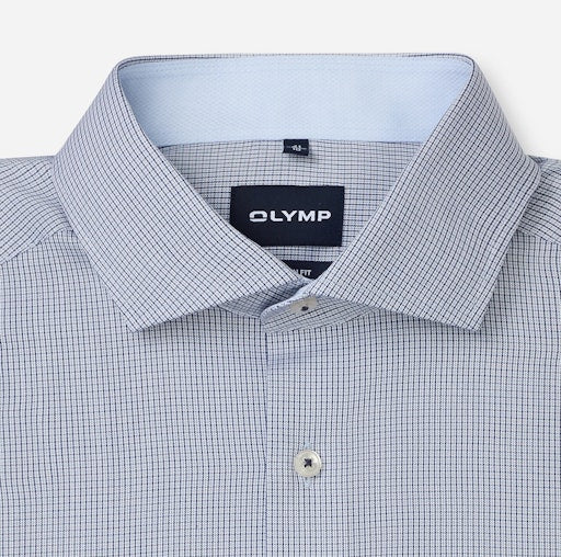 Hemden lange mouw navy OLYMP