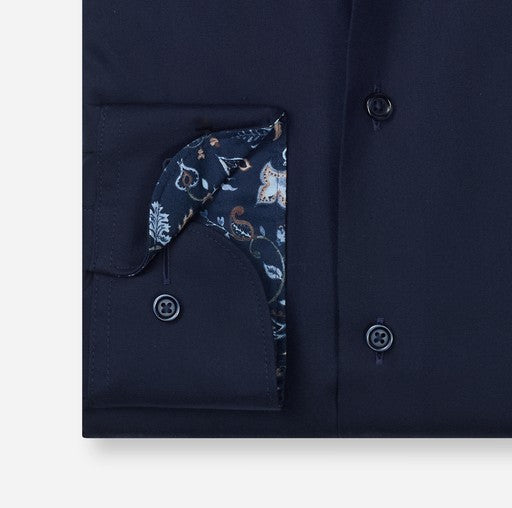 Hemden lange mouw navy OLYMP